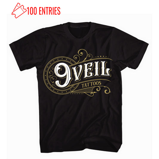 9th Veil Logo - Black Fitted Tee