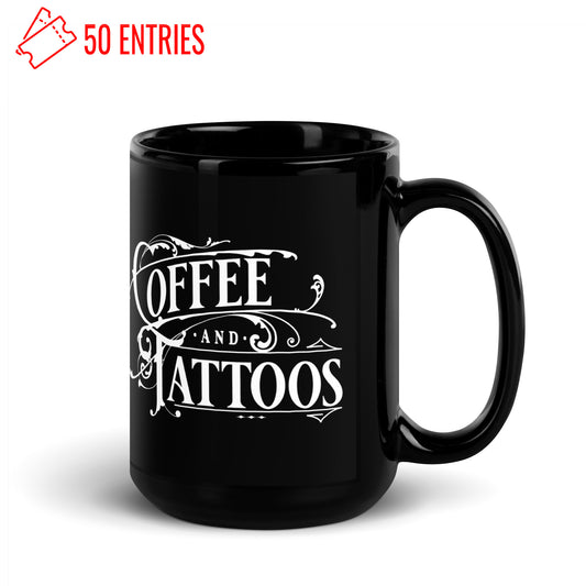 Coffee & Tattoos Black Mug