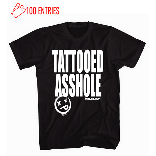 Tattooed Asshole - Black Fitted Tee
